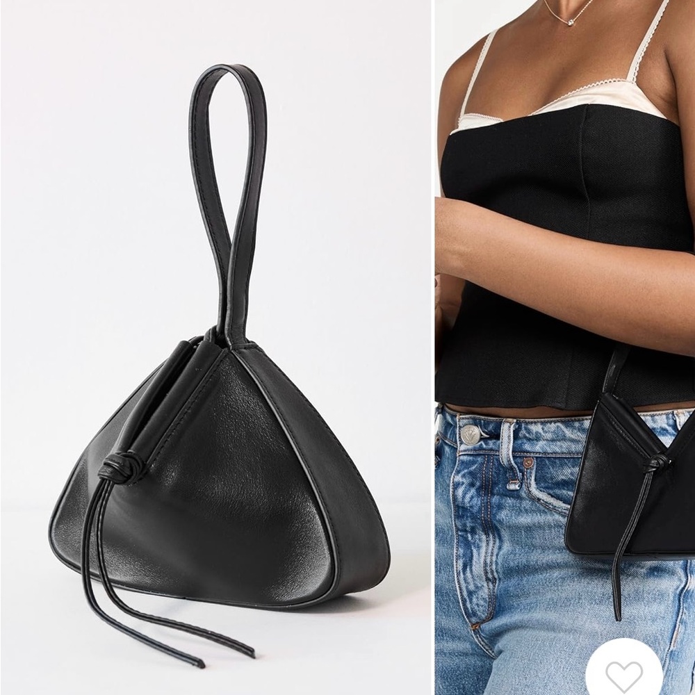 Reformation Black Triangle Wristlet